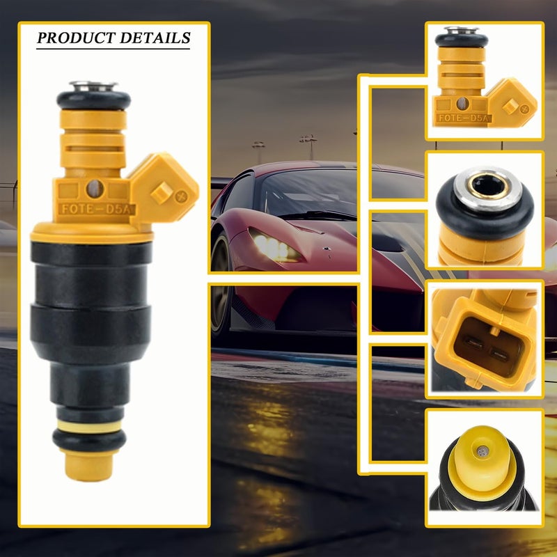 IXGKHC 8 قطع من حقن الوقود متوافقة مع فورد، لينكولن، ميركوري E150-E350، F150-F350، موستانج 4.6L 5.0L 5.4L 5.8L V8 متوافقة مع GM TPI 22lb/hr 5.0L 5.7L كورفيت كامارو، 0280150943 0280150939 0280150909 - Image 3